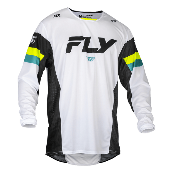 Men's Kinetic Prix Jersey - White/Black/Hi-Vis (Size MD Only)