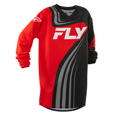 Youth F-16 Jersey - Black/Red/White