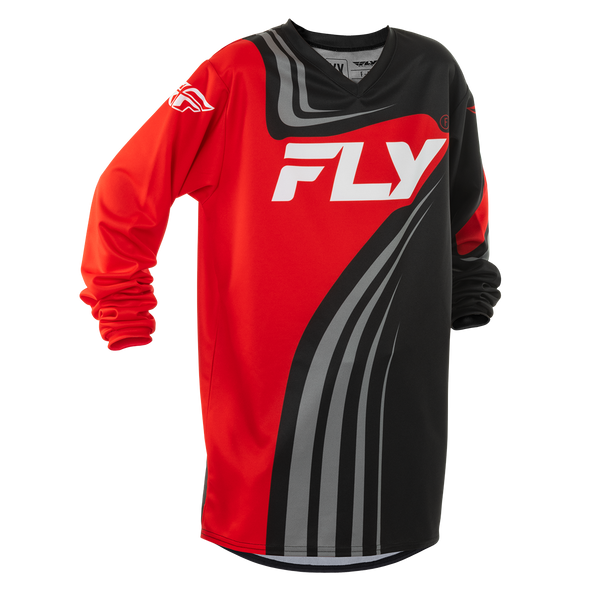 Youth F-16 Jersey - Black/Red/White