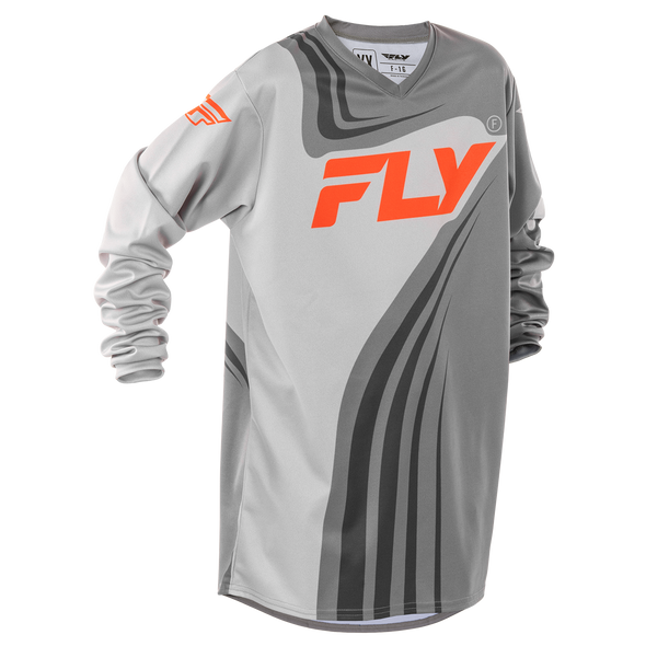 Youth F-16 Jersey - Grey/Orange