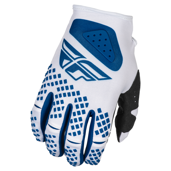 Youth Kinetic Center Gloves - White/Navy