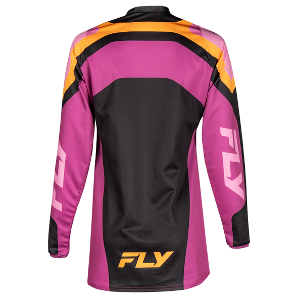 Women's F-16 Jersey - Black/Mauve/Yellow