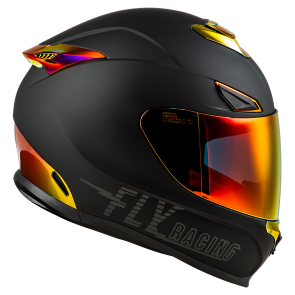 Sentinel Recon Helmet - Matte Black/Fire Chrome