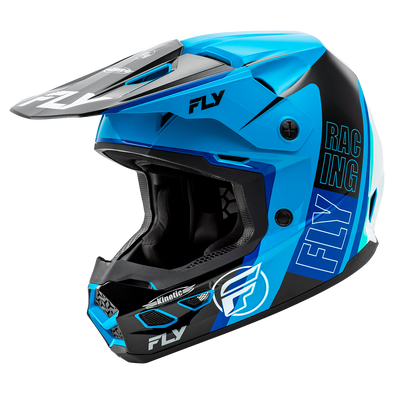 Kinetic Rally Helmet - Blue/Black/White