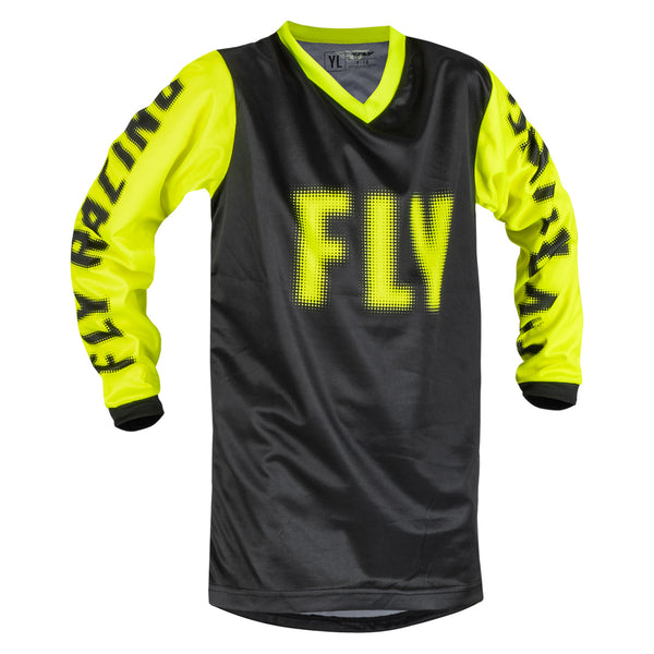 Fly F16 Youth Jersey Black White