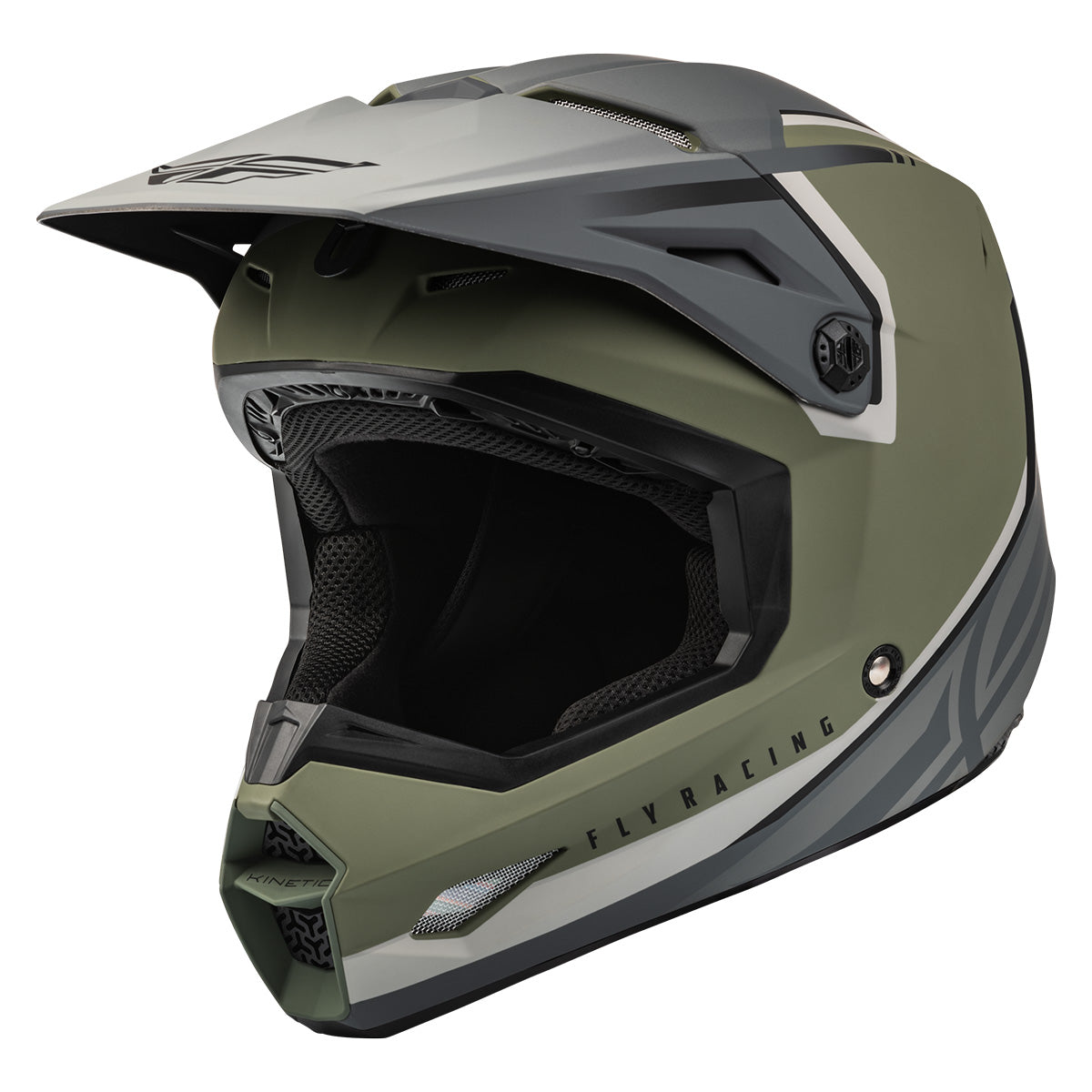 Kinetic Vision Helmet Olive Green/Grey